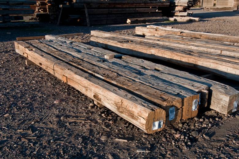 10 x 10 x 14-16' Hewn Timbers / For Approval