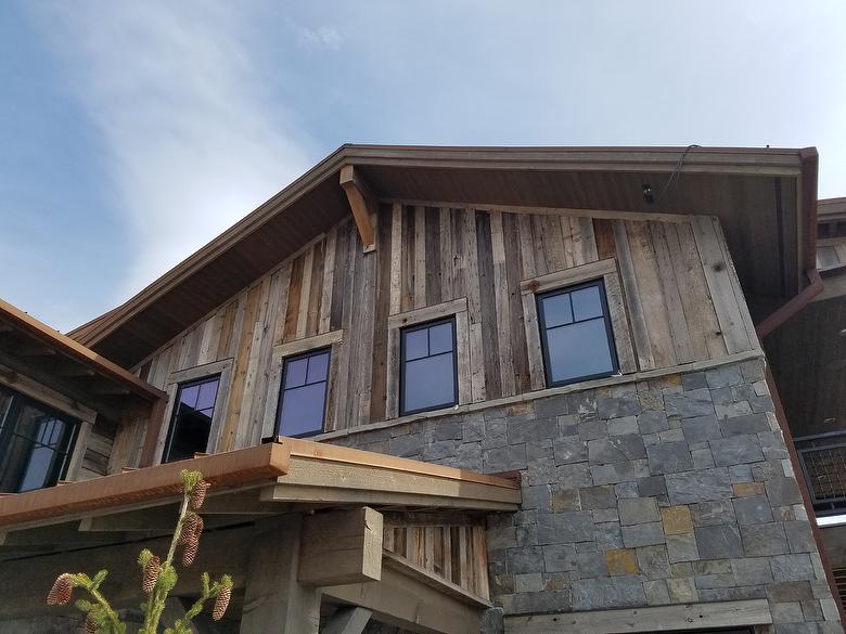 Antique Barnwood (mixed) Siding - installed for about 2 years