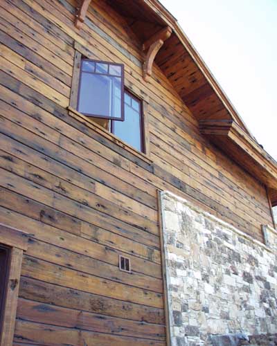 Park City, Utah - Redwood Siding  / Rough Planed Redwood Siding