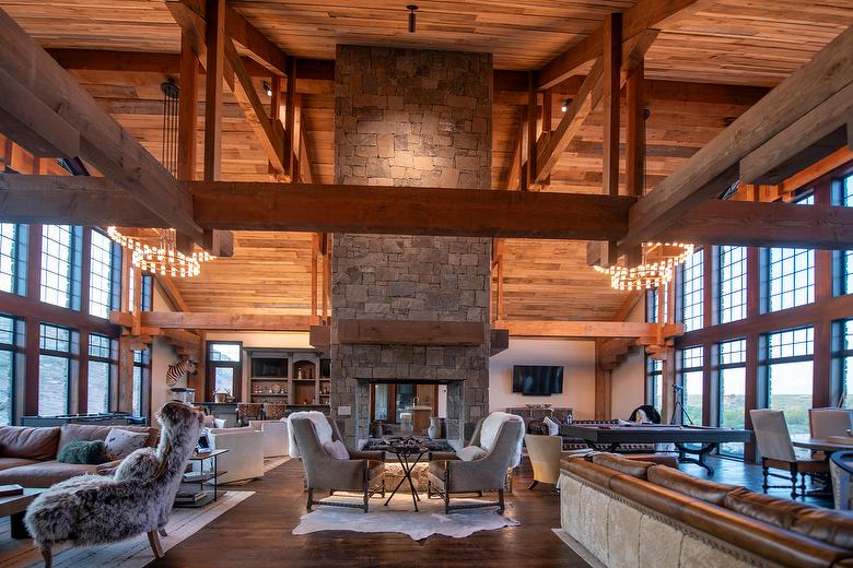 Trailblazer Hardwood Ceiling and Douglas Fir Rustic Timbers