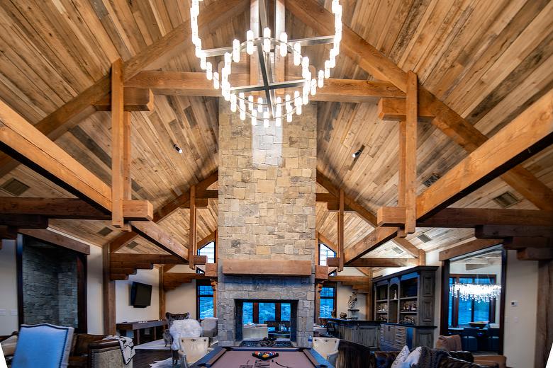 Trailblazer Hardwood Ceiling and Douglas Fir Rustic Timbers