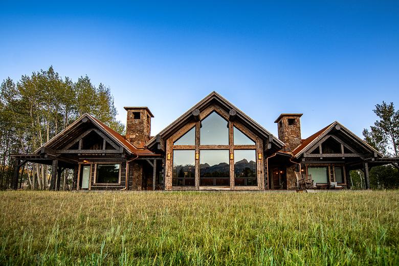 Hand-Hewn Timbers and Antique Gray Barnwood Shiplap Siding