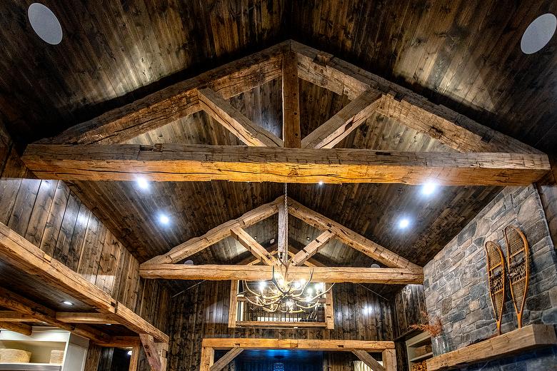 Hand-Hewn Timbers and NatureAged Shiplap/Lumber 