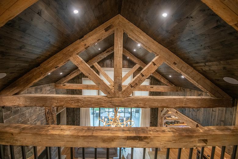 Hand-Hewn Timbers and NatureAged Shiplap/Lumber 