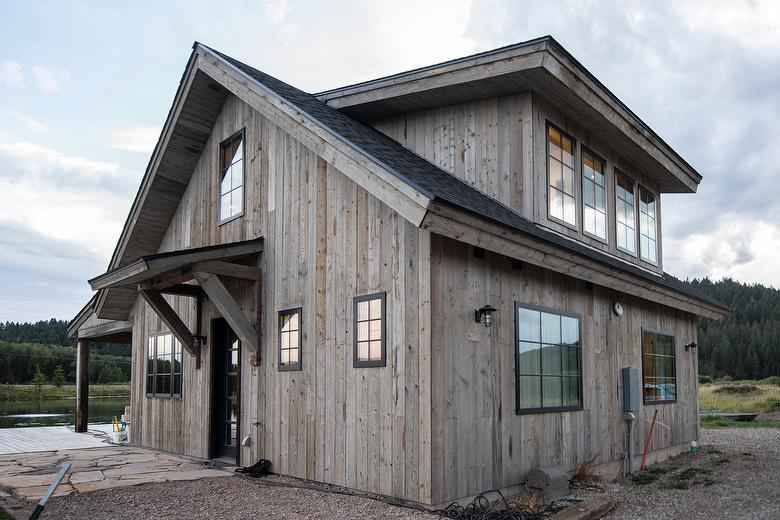 WeatheredBlend Timbers and NaturedAged T & G Siding