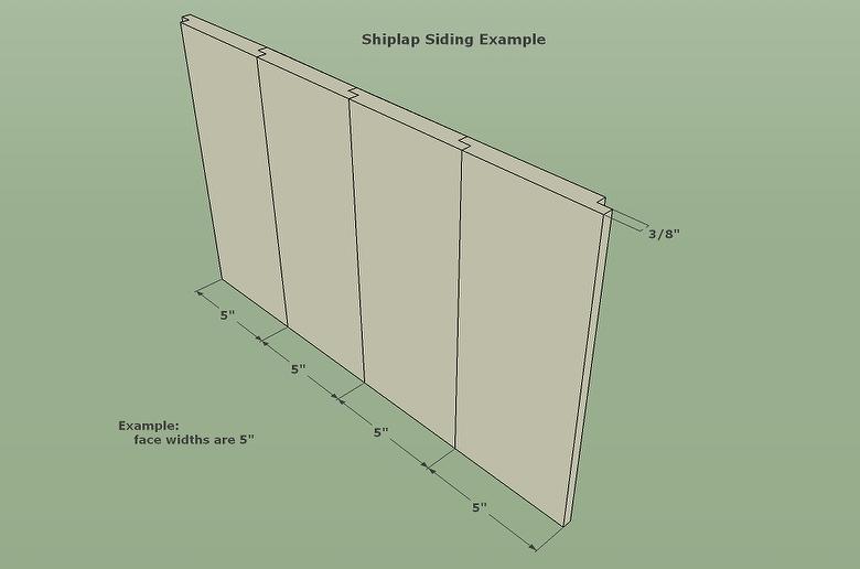 Shiplap Siding Configuration Example