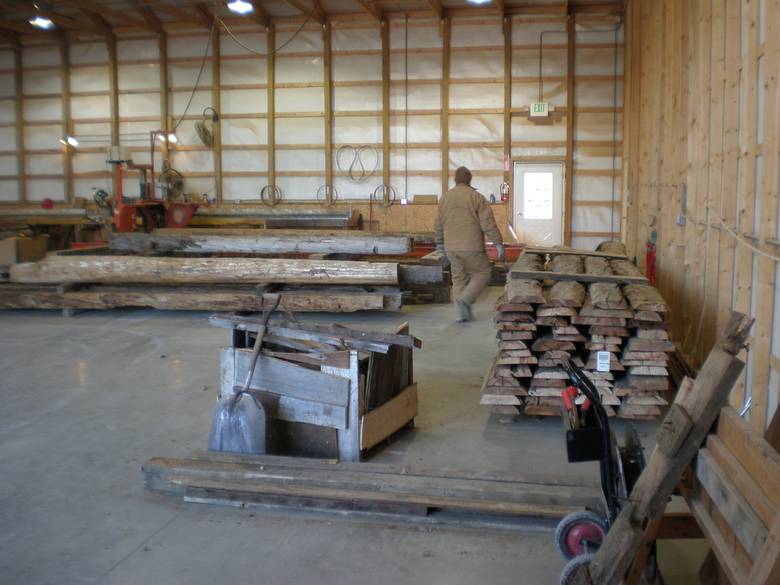 Twelve Mile, Indiana Property / Interior of Sawmill Room