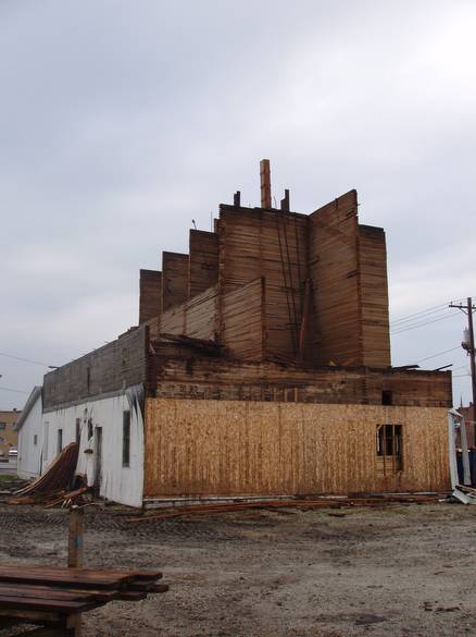 Grain Elevator - Interior Cells / View of the elevator after exterior walls have been removed and the interior cells exposed