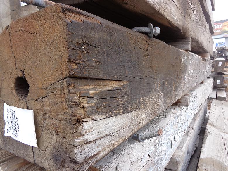 bc# 58749 - 12x12 x 12' Pine Weathered Timbers - 144.00 bf