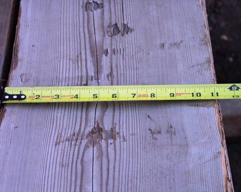 Photo #11278 - 4x11 Douglas Fir with two notches / DF joists (4x11 ...