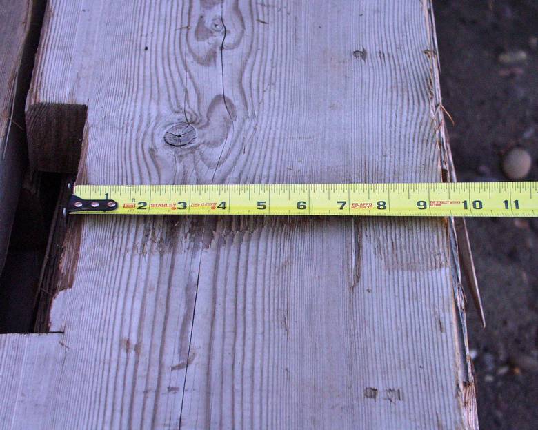 Photo #11278 - 4x11 Douglas Fir with two notches / DF joists (4x11 ...