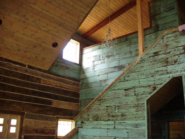 Redwood Paneling with Original Paint