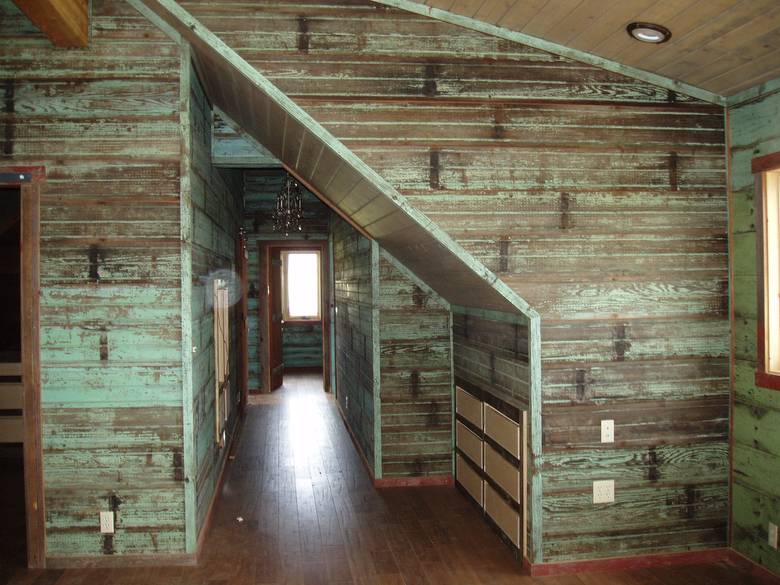 Redwood Paneling with Original Paint